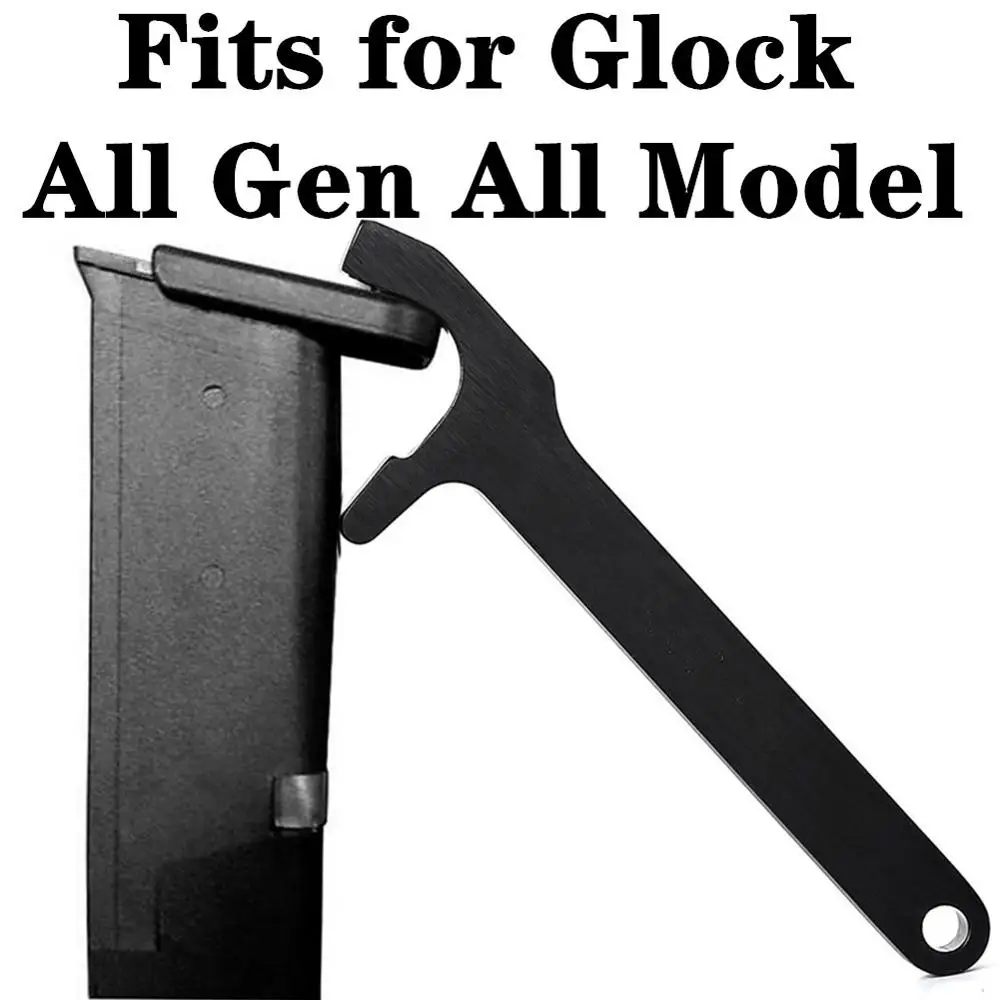 

Инструмент для разборки магазина для Glock 17 19 20 25 26 43X 48 подходит для 9 мм. 40 .45 .357 одиночной двойной стек Mag Базовая пластина Съемная рукоятка