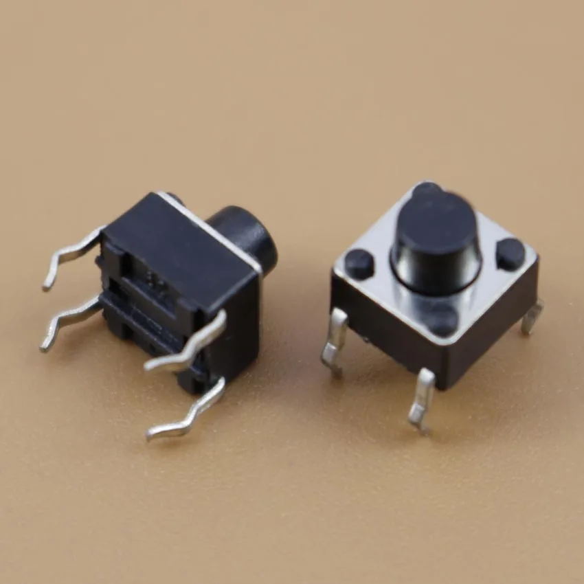 YuXi 1PCS 6x6x6 mm Miniature Micro Momentary Tactile Tact Touch Push Button Switch