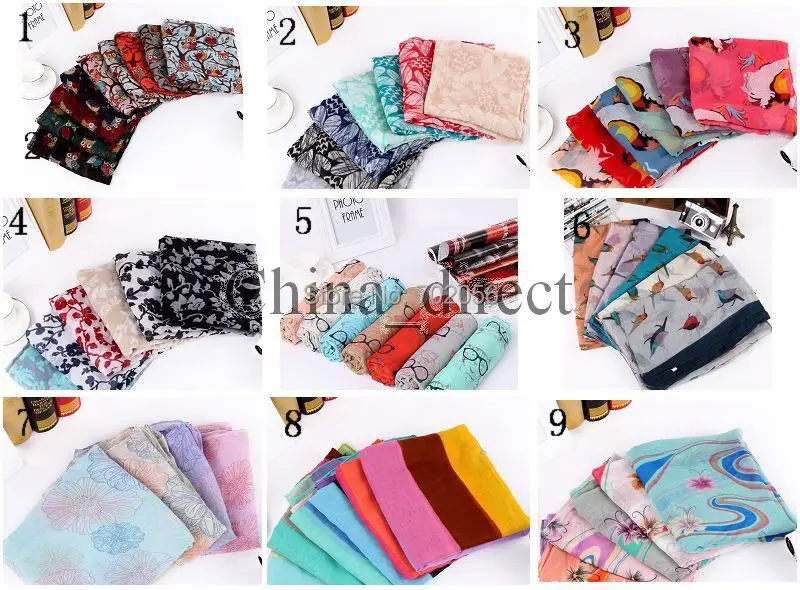 66 styles 2016 Spring Summer Voile Scarf  Women Fashion Beach Sarongs Dress shawl wrap Long Factory wholesale 14pcs/lot #3811