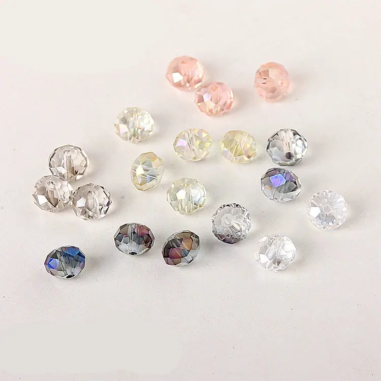 

500pcs high quality Crystal Rondelle Beads 4mm-12mm mix color or you specify Faceted Chinese Crystal Glass Beads