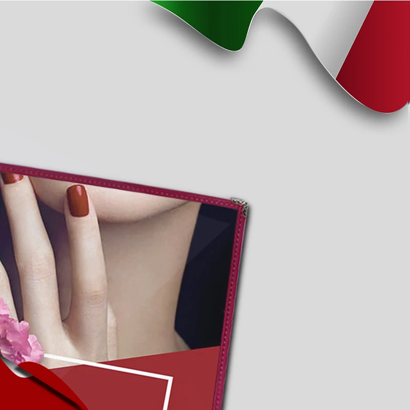 Hard Print Sleeves Clear With Front Cover Pocket, Presentation Display Book Red