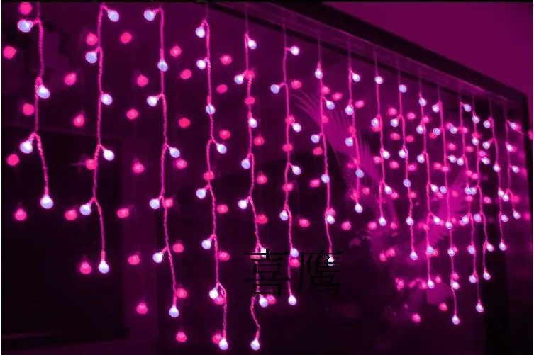 2x1M LED Cotton Ball Curtain Lights Garland Beautiful Decoration Led Cristmas String Lights For Wedding Holiday Cortina De