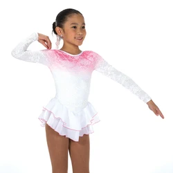 Women's and Children's Figure Skating Dress Customized Competition Training Artistic Gymnastics Performance Long Sleeve Clothing