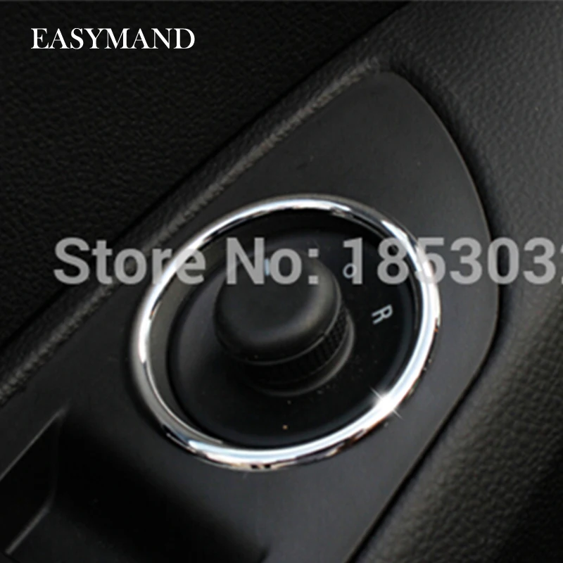 ABS Chrome Decorative Circle Cool Rearview Mirror Knob For Chevrolet Cruze Hatchback Malibu AVEO Trax Opel Mokka ASTRA J