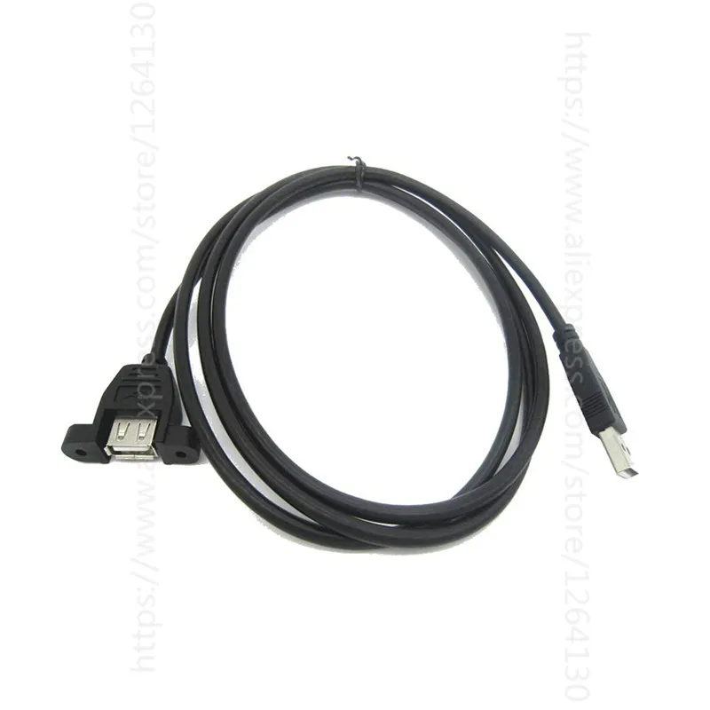 Kabel USB męski na żeński USB 2.0 A żeński do montażu panelowego na przedłużacz USB A męski z wtyczką kątową