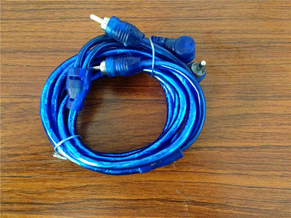 STARPAD For Senior blue translucent audio cable RCA cable RCA subwoofer signal extension cord 1.5 m