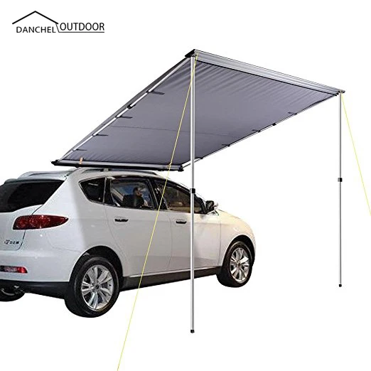 

DANCHEL OUTDOOR Vehicle Awning, Rooftop Pullout Ripstop UPF50+ car side awning camping, Camper Awning Truck Awning