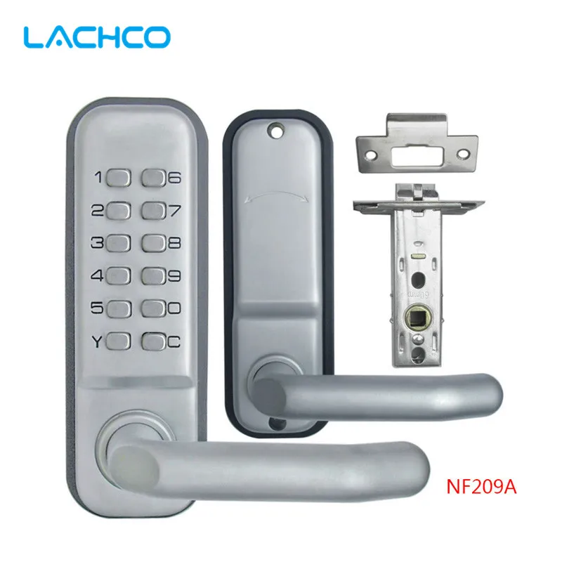 LACHCO Mechanical Door Locks Keyless Digital Machinery Code Keypad Password Entry Door Lock  L17001BS