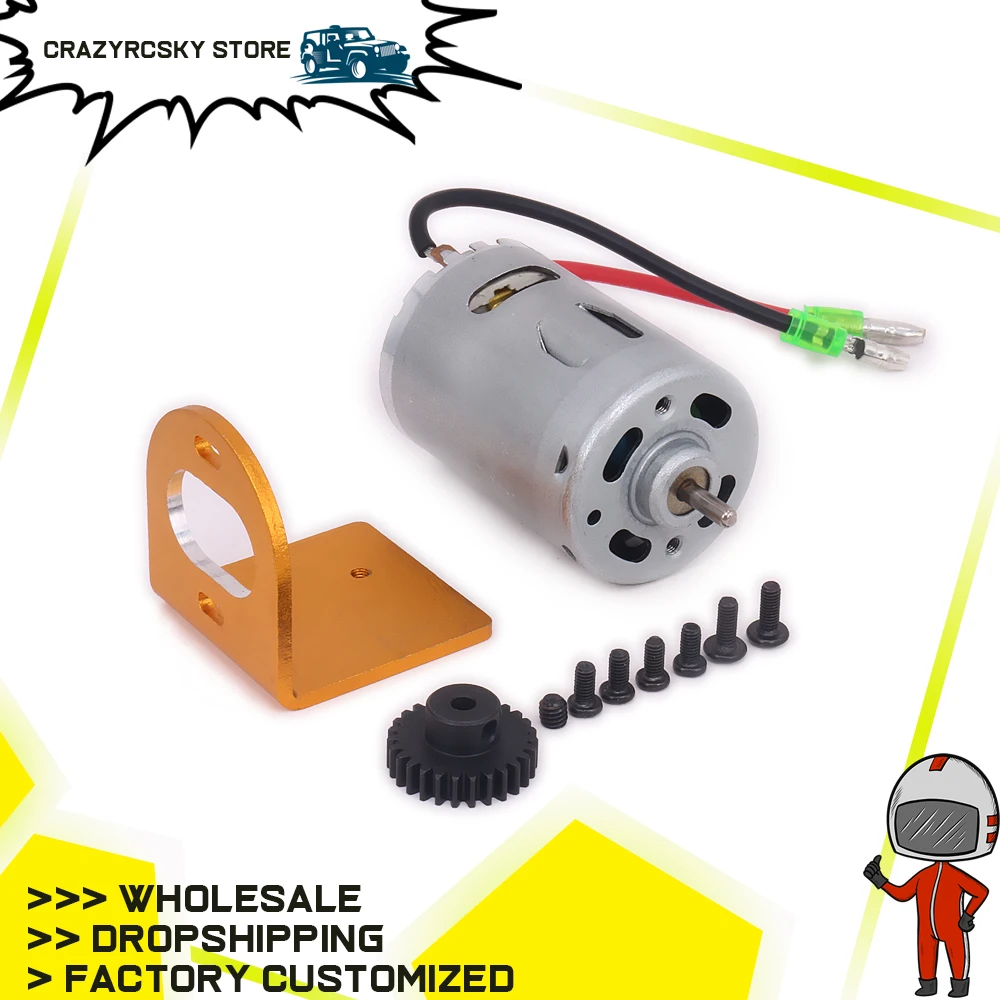 RCAWD 1set Adjustable Motor Amount+540 Motor w/Fan For Rc Hobby Model Car 1/18 Wltoys A959 A969 A979 K929 6061-T6 Hopup Parts