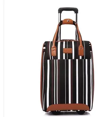 Women travel Luggage Bag cabin luggage suitcase trolley bag with wheels carry on luggage Bag Rolling Wheeled Travel Boarding bag