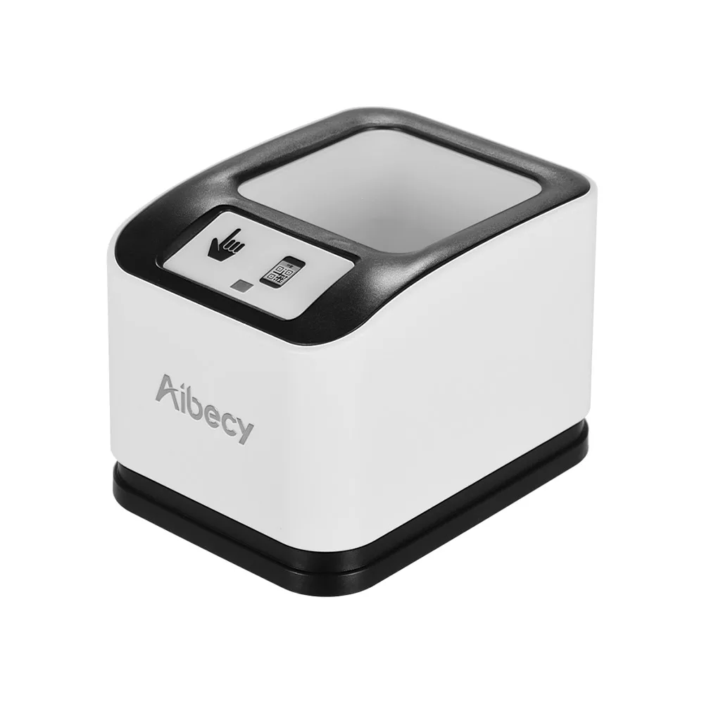 Aibecy 2200 1D/2D/QR Bar Code Scanner CMOS Image Desktop Barcode Reader USB Omnidirectional Screen Barcode Scanner