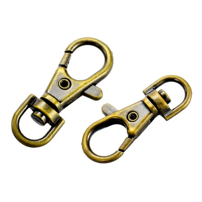 Hot 500pcs/lot Antique Bronze Swivel Clips, Bronze Key slieve Key Clasp in Good Quality Great to Make Key Chain