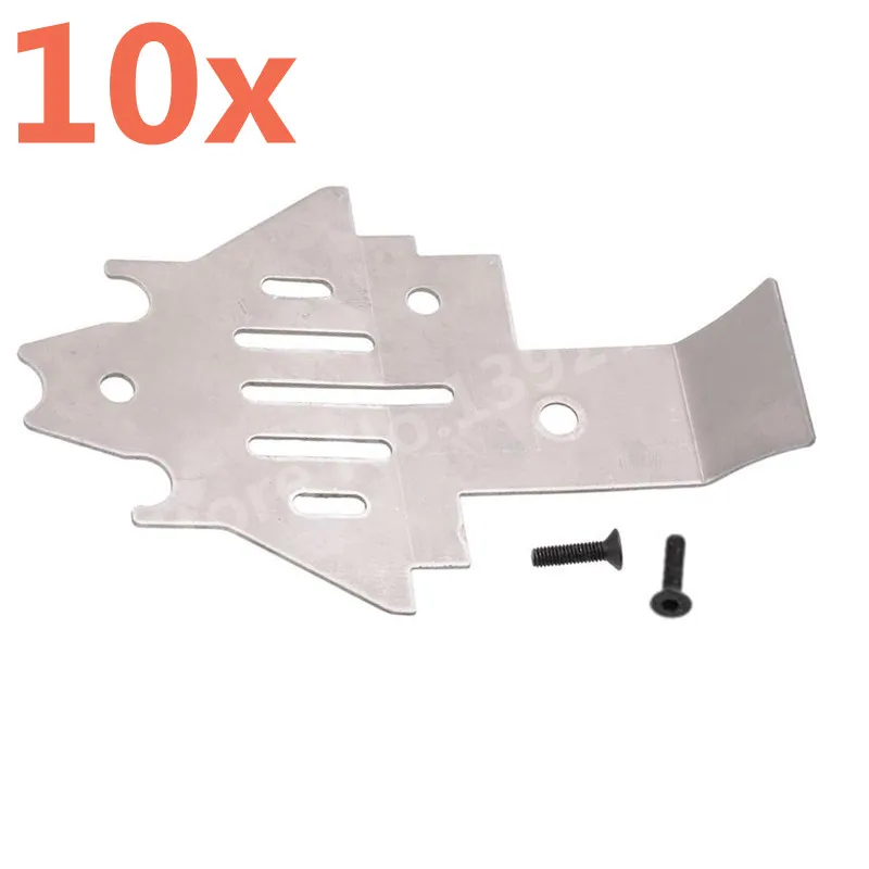 

10 Pieces TRX4 Aluminium Alloy RC Cars Chassis Armor Protection Skid Plate For 1/10 RC Crawler Car RC4WD TRAXXAS Trx-4 T4