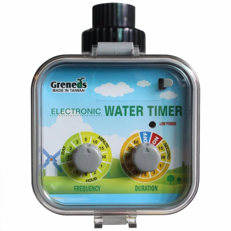 Water proof Electronic garden Water Timer Solenoid Valve, Solar Charge & Rain Stop function operate 3~145 Psi