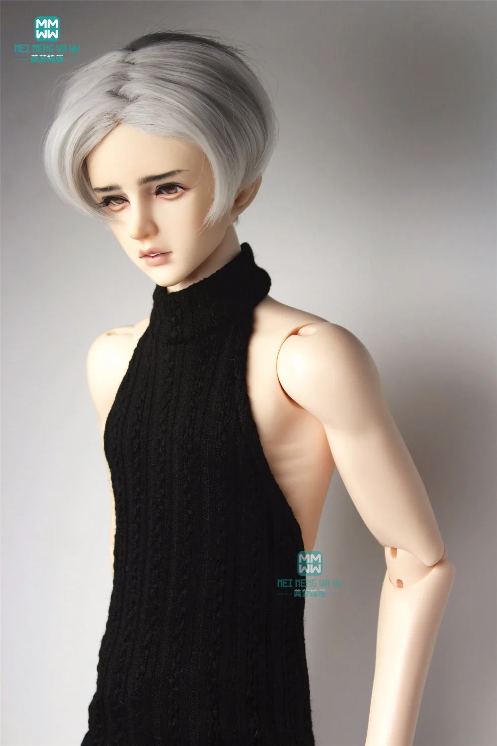 BJD dolls clothes fits  68-78cm BJD SD17、POPO68、DK Doll Uncle fashion black wool vest boxer briefs