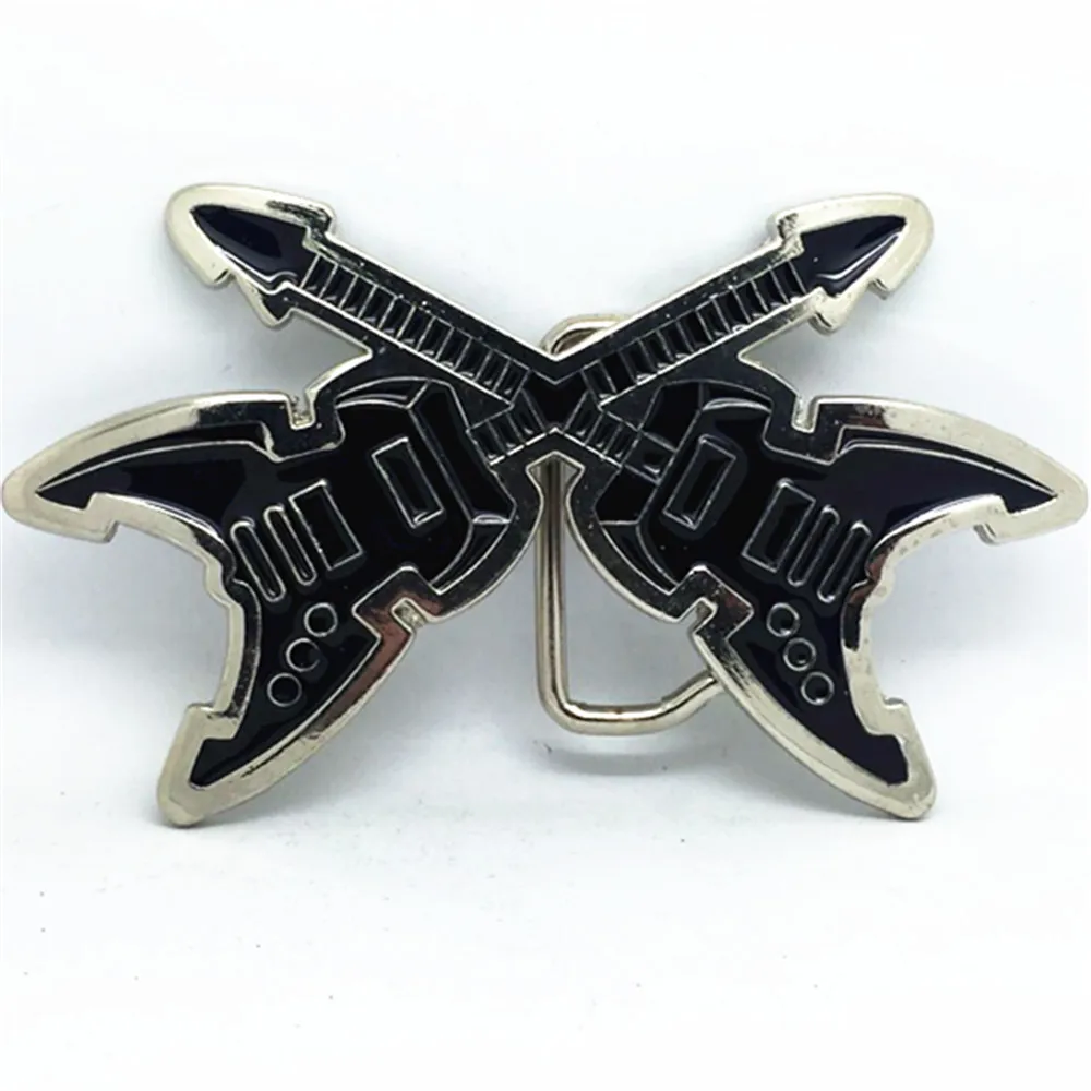 Western cowboy, American original guitar, music, buckle metal, men's fashion belt buckle