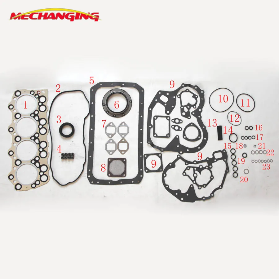 

4D31 Engine Rebuilding Kits Engine seal Gasket Full set Engine Gasket For MITSUBISHI CANTER ROSA BUS 3.3 Metal ME999279 50200600