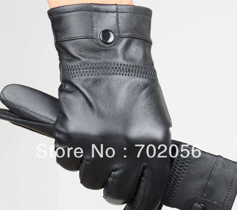 

just arrival Mens real Leather gloves leather GLOVE gift accessory high quality 12pair/lot #3160