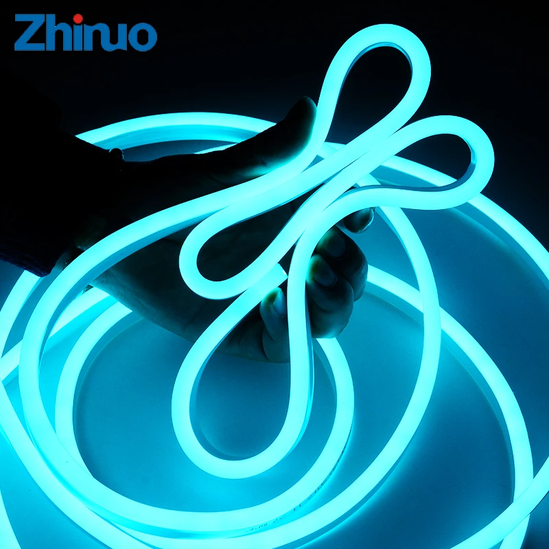 

AC 220V SMD2835 Светодиодная лента светло-голубой гибкий высокой яркости открытый неоновый светильник неоновый Световой знак водонепроницаемый с вилкой питания