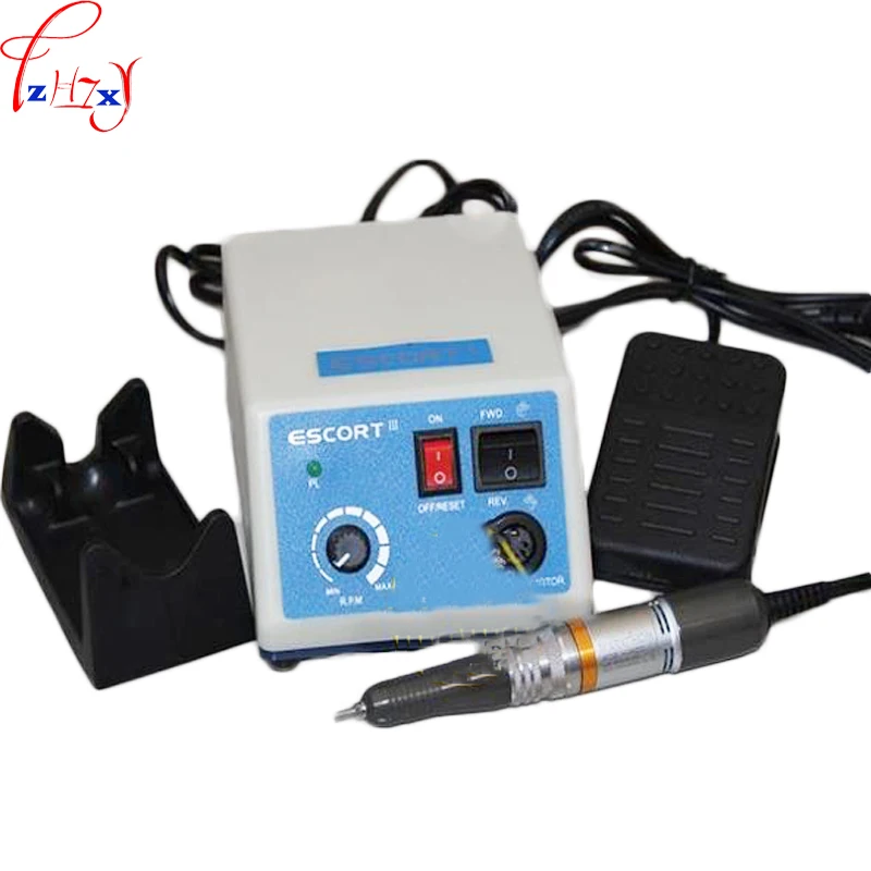 Rectificadora eléctrica en miniatura EIII + H20 mango pulido máquina electrónica de tallado de jade con interruptor de pie 220V 1 ud.