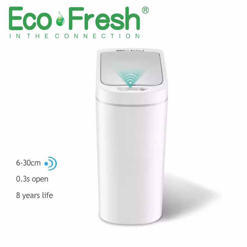 Ecofresh Automatic Touchless Automatic Smart Infrared Motion Sensor Rubbish Waste Bin Kitchen Trash Can