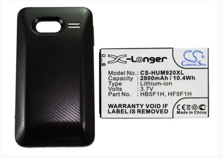 Аккумулятор Cameron Sino 2800 мАч для HUAWEI Activa 4G M920 для METROPCS Activa 4G M920 HB5F1H HF5F1H Mobile, аккумулятор для смартфона