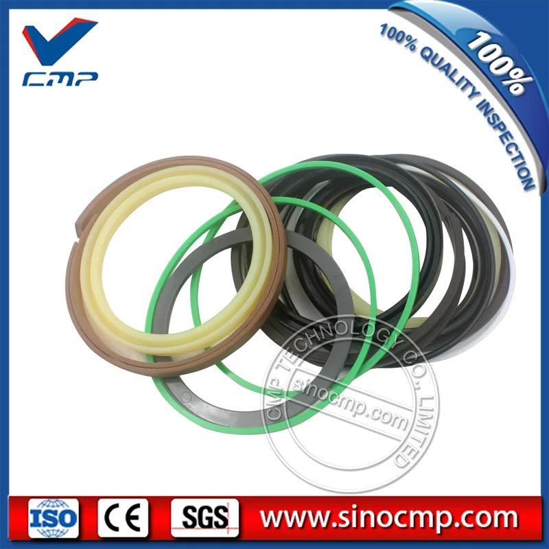 SK120-5 bucket cylinder seals, repair kit for Kobelco excavator service kit , 3 month warranty