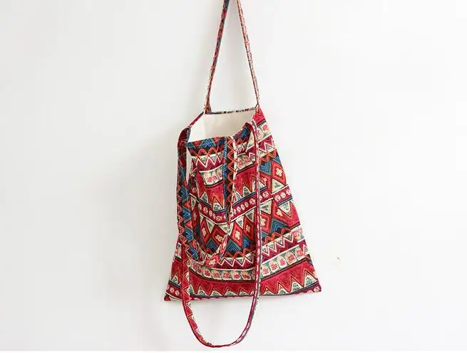 New Vintage Boho Hobo Hmong Ethnic Embroidery Shoppers Bag Women\'s shoulder bag Embroidered handbag