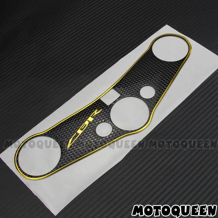 3D Decal Sticker Pad Triple Tree Top Clamp Upper Front End Waterproof For Honda CBR600RR F5 08 09 10 11 12 13 14 15 16 2007-2017