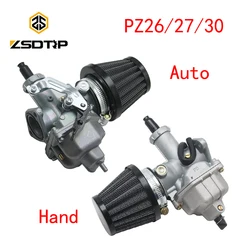 ZSDTRP PZ26 PZ27 PZ30 Motorcycle Carburetor Carburator with Air Filter for Honda CG125 CG150 CG250 TTR250