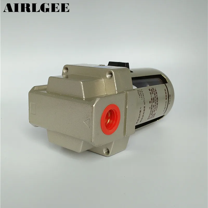 Filtro de ar pneumático com separador de óleo e água para processador de ar pt de 1/2 polegadas