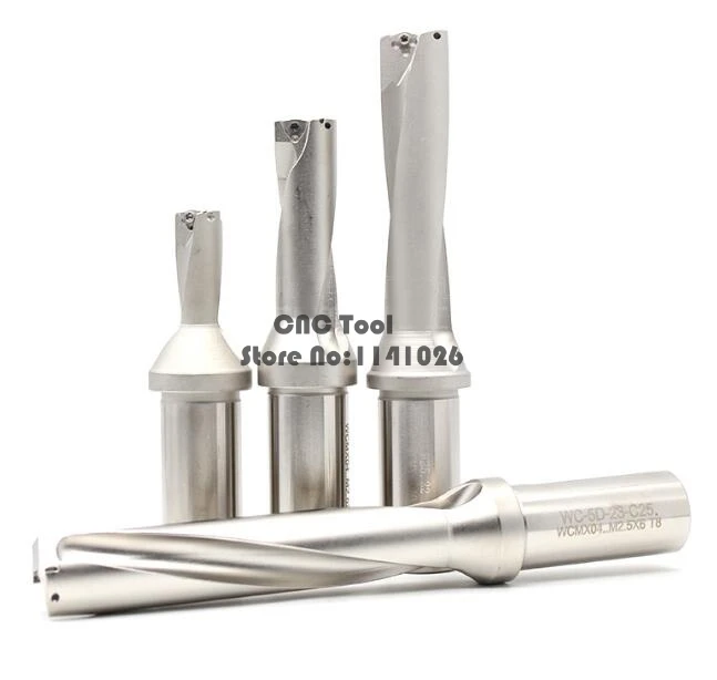 Imagem -03 - Wc-brocas de Furadeira C40 5d sd 56 57 58 59 60 mm Estilo u tipo de Broca para Wcmt080412 Furo em u Furo Raso