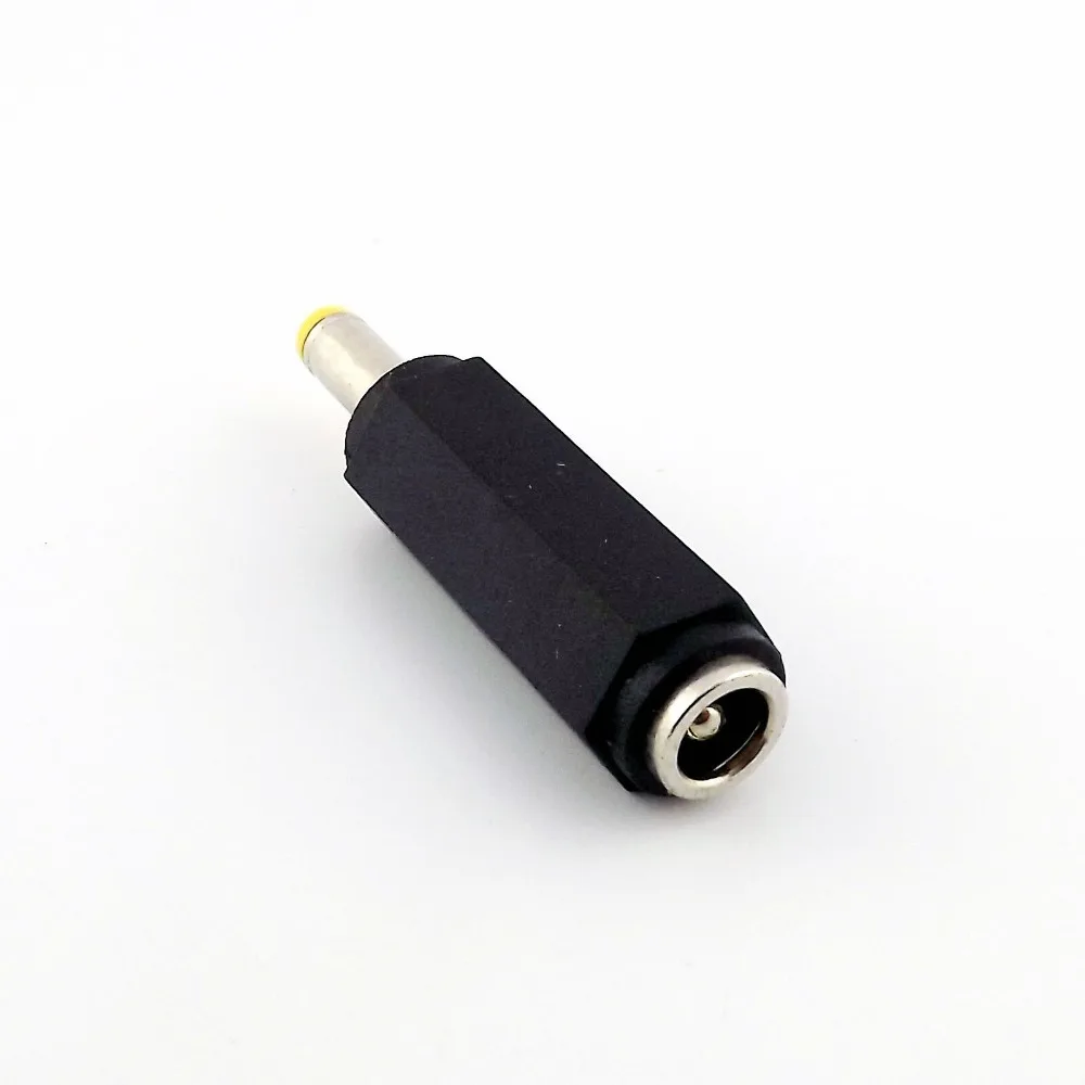 2 stks CCTV DC Power Adapter 5.5mm x 2.5mm Vrouwelijke Jack naar 4.8mm x 1.7mm Stekker Connector Recht Zwart