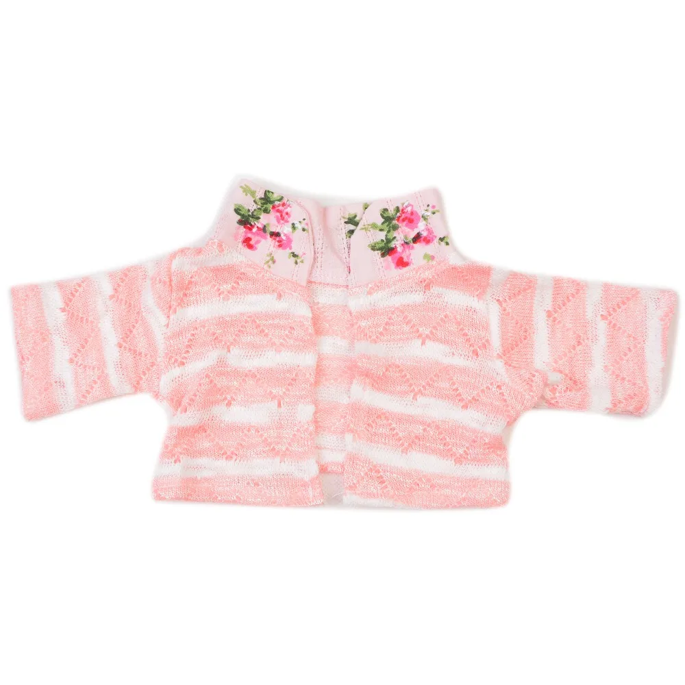 KEIUMI Limited Collectible Baby Doll Dress With Pink Flowers Pattern For 17 Inch Reborn Doll Girls Clothes sets Kids DIY Toy