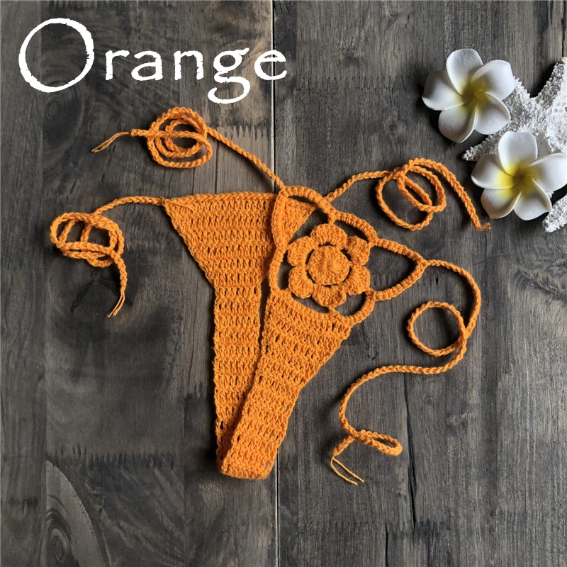 Hot Brazilian Ladies Sex Bikini Bottom Beach Thong Crochet G-String Swimsuit Swimwear bathing suit shorts 2019 Sale