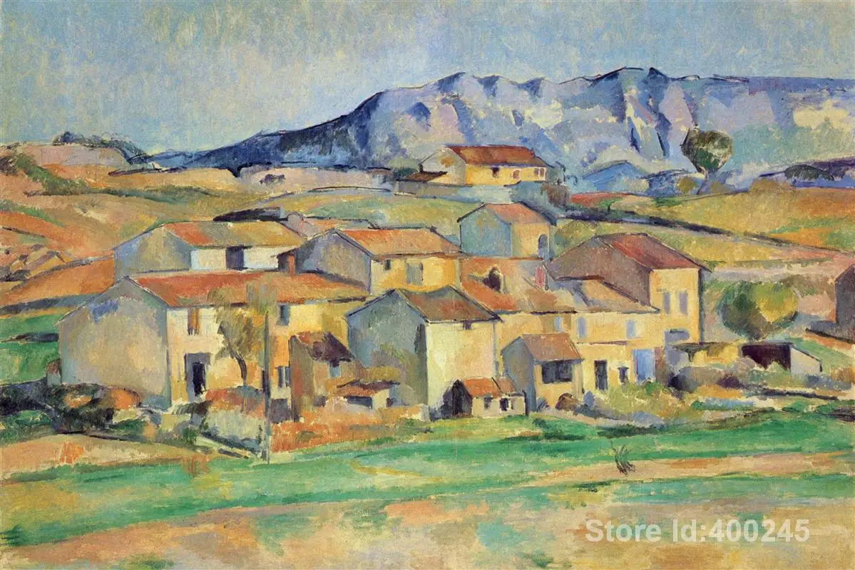 

Famous Art Mont Sainte Victoire Paul Cezanne Canvas Painting Hand Painted Modern Abstract Landscape Oil Artwork Home Decoration