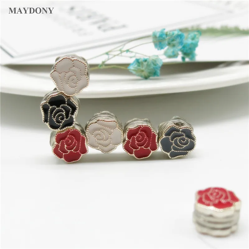 XT165 Fashion Small Size  Flower Brooches Pin Scarf Buckle Metal Muslim Headwear Abaya Khimar Magnetic Hijab Scarf Magnet