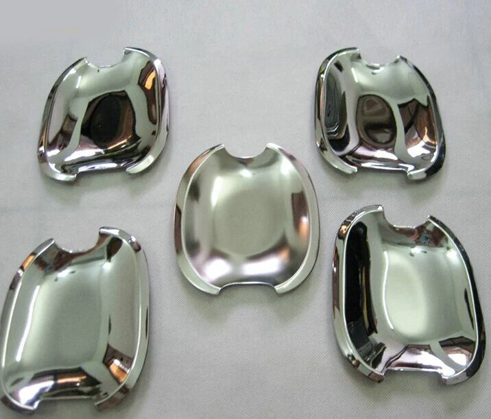 5pcs ABS chrome design for toyota Prado 120 accessories plate door handle insert bowl trim fit toyota Prado fj120 2003 2004-2008