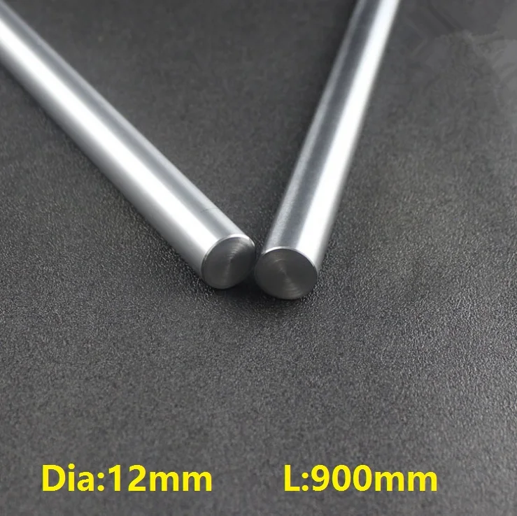 10pcs/lot 12mm linear shaft 900mm long 12x900mm hardened chromed plated linear shaft steel rod bar CNC parts 3D printer