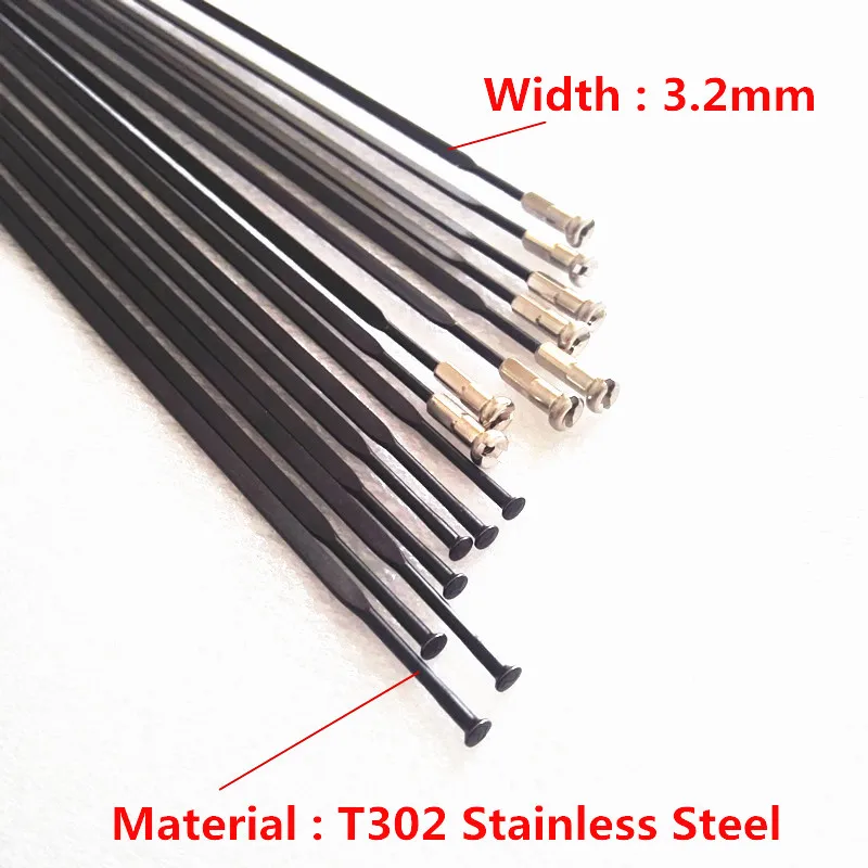 10 Pcs/lot PSR Aero Spokes Straight Pull Customized Length 230 242 250 258 263 270 275 278 280 282 285 287 292 298mm Flat Ray