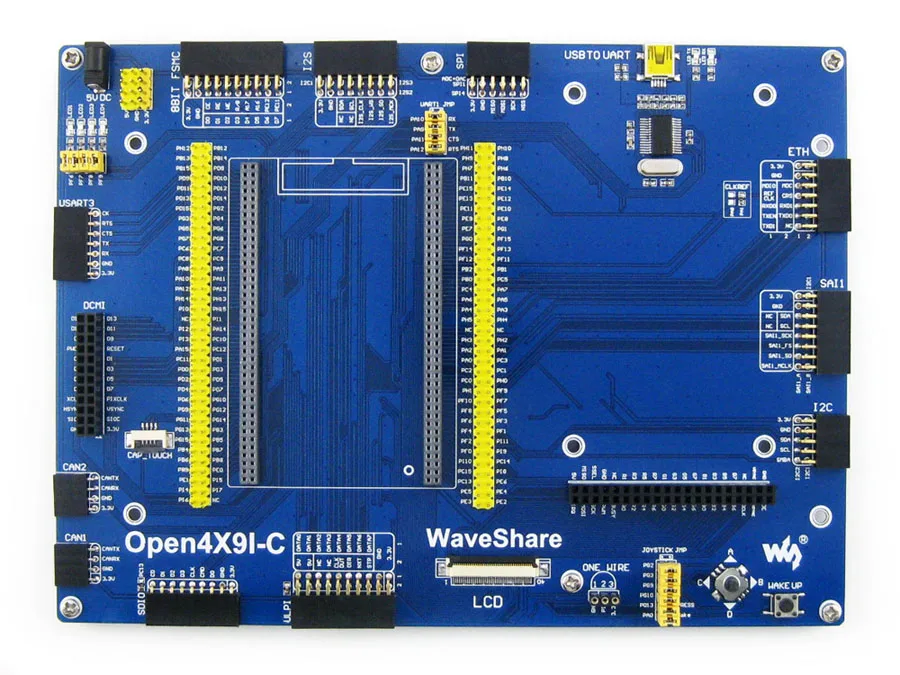 Imagem -06 - Waveshare Stm32f429igt6 Stm32f429 Stm32 Arm Cortex m4 Placa de Desenvolvimento Várias Interfaces = Placa Mãe Padrão Open429i-c