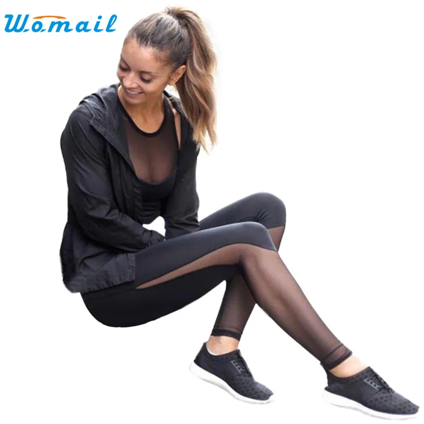 

Womail Women Yoga Sports Running Pants Women Fitness Leggings High Waist Leggings Skinny Push Up Pants Gifts 1PC