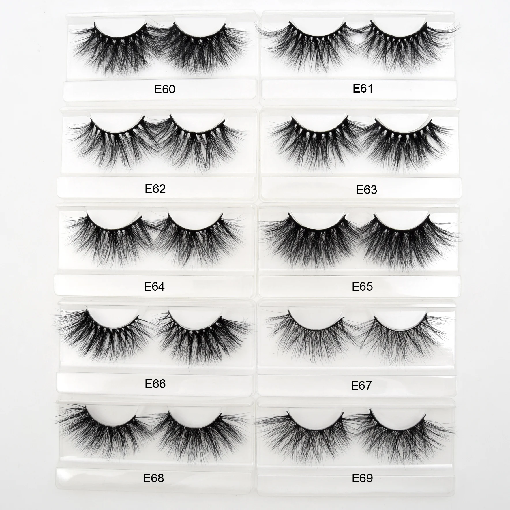 Visofree Eyelashes Mink Eyelashes Criss-cross Strands Cruelty Free 3D 25mm Lashes Mink Lashes Soft Dramatic Eyelashes E80 Makeup