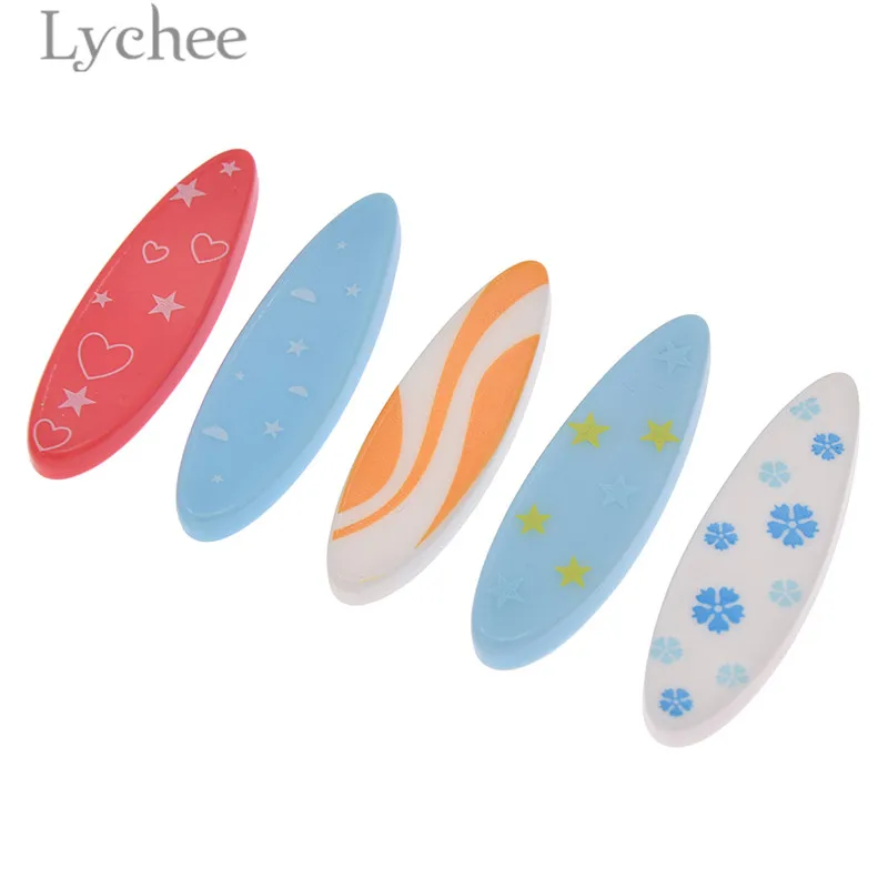 Lychee Life 5pcs Surf Board Miniatures Creative Models Dollhouse Ornaments Home Micro Decoration