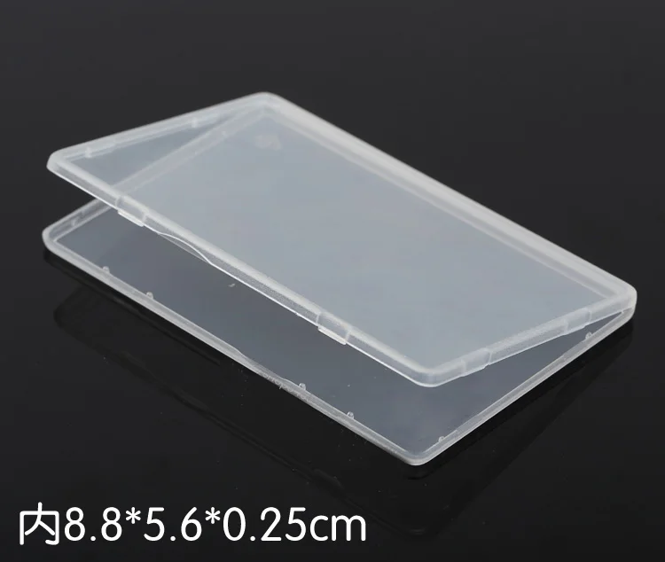 100PCS plastic box PP-5 Storage Collections Container Box for VIP card bank card ID card packing box Product packaging