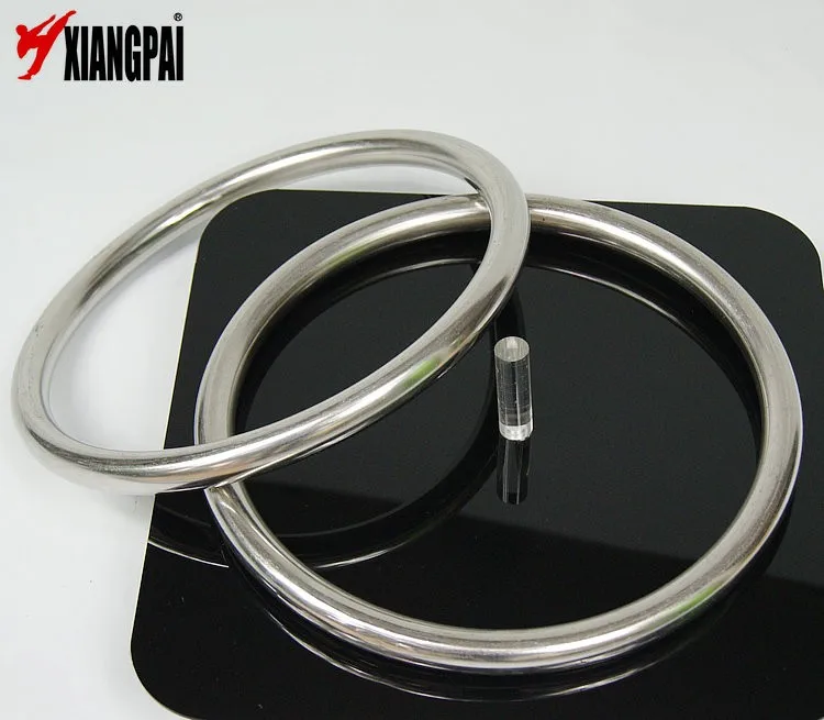 2pcs/lot) Stainless Steel Wushu products for Self-Defense, Sticky Hand Strength, Training Steel Rings, Wing Chun, 2Pcs per Lot