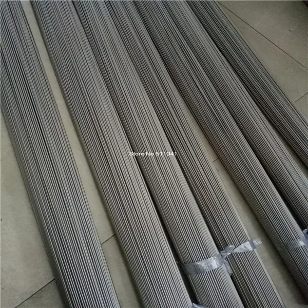 Dia 2.0mm panjang 1000mm tongkat AWS A5.16 TIG las kawat nikel, nikel Kawat Las Tig, Paypal tersedia