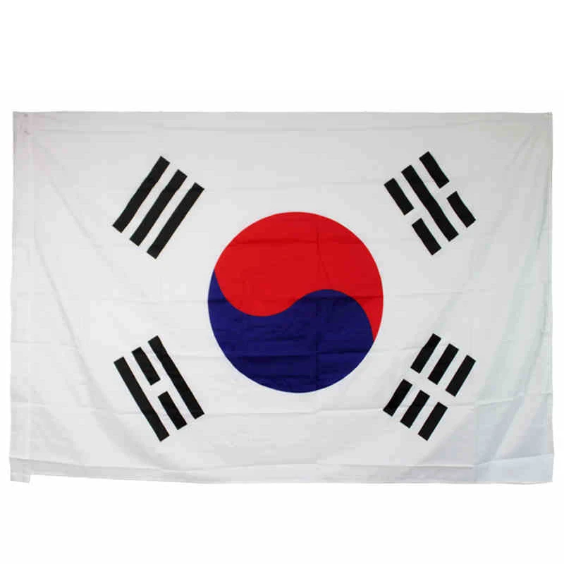 New fashion Large South Korea Flag Polyester the Korean National Banner 3x5ft Taegeukgi parade Festival Home Decoration