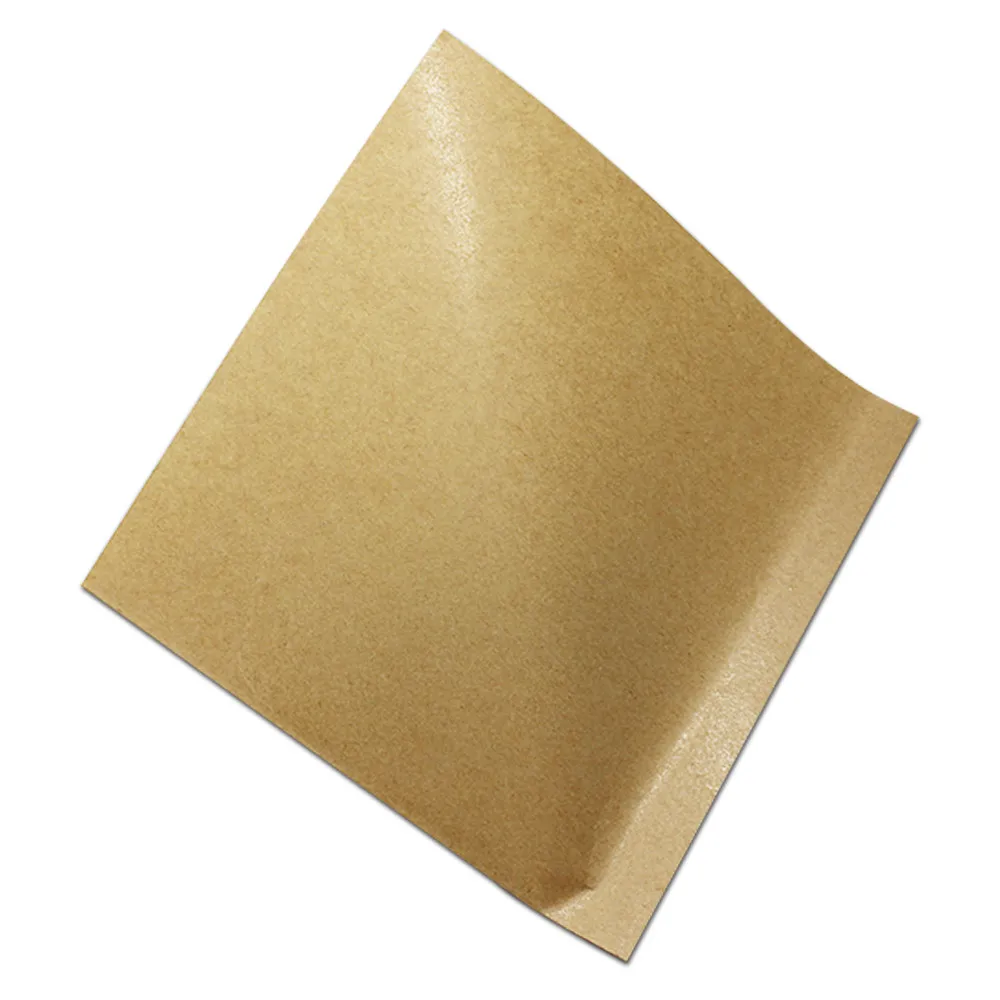 200Pcs/Lot 18*18cm Triangular Opening Kraft Paper Oil Proof Pocket Doughnut Baking Sandwich Storage Package Pouch Paper Food Bag