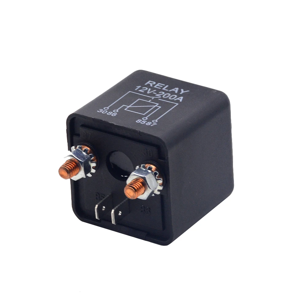 New Car Truck Motor Automotive high current relay 12V/24V 200A 2.4W Continuous type Automotive relay car relays